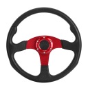 ЧЕРВОНИЙ 350MM RACING CAR SPORT КЕРМО GLEBOKIE NACZYNIE 6 БОЛТІВ УНІВЕРСАЛЬНИЙ  (18412468942) фото min 6