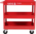 Dielenský vozík 3 úrovne Yato YT-55210 Dominujúca farba červená