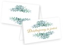 Визитки Эвкалипт благодарственные открытки на стол Свадебный прием Первое причастие 10 шт.