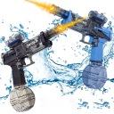 2PCS ВОДЯНИЙ ПІСТОЛЕТ ВОДЯНА ЗБРОЯ ЕЛЕКТРИЧНИЙ ДЛЯ АКУМУЛЯТОРА З МАГАЗИНАМИ