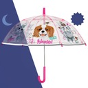 Детский зонт для девочек с собаками и кошками, длинный зонт.