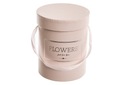 Круглая коробка - Flowerbox - розовый