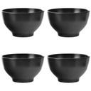 4x салатница Bowl BOWL, набор черных мисок