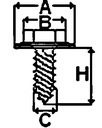 ME-004277 10XSPINKA TORNILLO DE MONTAJE PERNO TAPONES UNIVERSAL 