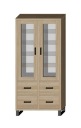 Витрина SARA LOFT 2D4SZ 120 высокая металлическая - lancelot