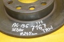 ДИСКОМ ГАЛЬМІВНОЮ ЗАД TRW AUDI A4 B6 245MM  (16076159033) фото min 9