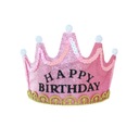 Светодиодная корона для вечеринки ДЕНЬ РОЖДЕНИЯ РОЗОВАЯ