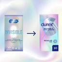 Презервативы DUREX INVISIBLE EXTRA LUBE тонкие, с дополнительной смазкой, 10 шт.