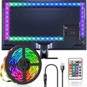 RGB СВЕТОДИОДНАЯ ЛЕНТА USB 5M ПОДСВЕТКА ТВ + 5В ПУЛЬТ ДИСТАНЦИОННОГО УПРАВЛЕНИЯ