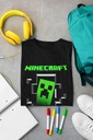 MINECRAFT DETSKÉ TRIČKO PRE HRÁČA Dominujúca farba čierna