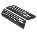 TOURING МОТОЦИКЛ SADDLEBAGS ZATRZASKOWE КРЫШКИ CNC АЛЮМИНИЙ 1993-2013 ЧЕРНЫЙ  фото 5