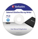 Externá Blu-ray napaľovačka Verbatim Blu-ray Slimline EAN (GTIN) 0023942438908