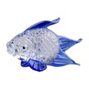 Z číreho skla figúrka zlatej rybky Craft Decor Socha zvieraťa Malá ručne vyrobená modrá Vek dieťaťa 18 rokov +