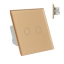 СТЕКЛЯННЫЙ СЕНСОРНЫЙ ВЫКЛЮЧАТЕЛЬ LIVOLO, ДВОЙНОЙ Z