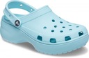 Topánky Dreváky Šľapky Crocs Platform Classic 39,5 Farba podrážky modrá