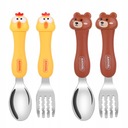 pokrowce dziecięce, 4 szt. łyżka i widelec