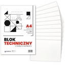 Белый технический блок А4 Вектор