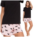 ЖЕНСКАЯ ИЗ ХЛОПКОВОЙ ПИЖАМЫ ИЗ ДВУХ ЧАСТЕЙ С КОРОТКИМИ РУКАВАМИ MORAJ M