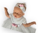 Платье с кружевной повязкой на голову Rose Baptism 56 / 62