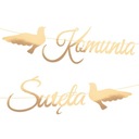 ЗНАМЯ ГЕРЛАНДИИ И ГОЛУБИ СВЯТОГО ПРИЧАСТИЯ золотая надпись