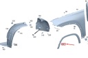 MB GLE W167 AVANT GAUCHE AILE ROUES MOULURE POSZERZAJACA NEUF ORIGINALEphoto 9