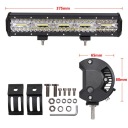 ФАРА РОБОЧА ГАЛОГЕН ПРОЖЕКТОР ПРОТИВОТУМАННАЯ 12V 24V 100X СВЕТОДИОДНЫЕ CREE 300W 37CM  фото 8