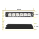 4X ФАРИ ПОПЕРЕДЖУЮЧІ СТРОБОСКОП ДОПОМОГА ЛАФЕТА LED (СВІТЛОДІОД) 12V  (17311085213) фото min 9