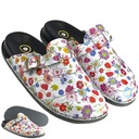 Женские шлепанцы профилированные цветы анатомические биолена