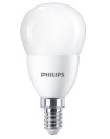 Светодиодная шариковая лампа E14 7W 60W теплая PHILIPS