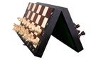 МАГНИТНЫЕ деревянные шахматные фигуры 28 см - Жженые