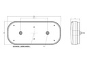 FARO PARTE TRASERA DIODO LUMINOSO LED 6FUNK. Z TROJKATEM ODBL. JUEGO 