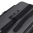 ETERNITIVE Маленький и большой чемодан из АБС-пластика, замок TSA, колеса на 360°, серый
