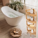 Bambusová kúpeľňová skrinka Rohová polica 4úrovne Materiál bambus