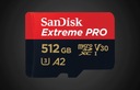 SANDISK PAMÄŤOVÁ KARTA EXTREME PRO MICRO SDXC 512 GB 200 / 140 MB/S UHS-I U3 EAN (GTIN) 619659188566