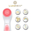 LUMINEO kefa masážny prístroj na čistenie tváre každá pleť + špeciálny gél Dominujúca farba biela