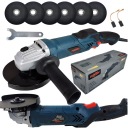 УГЛОВАЯ ШЛИФМАШИНА С РЕГУЛИРУЕМОЙ СКОРОСТЬЮ + ДИСКИ