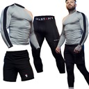 ODZIEŻ KOSZULKA SPODNIE SPODENKI Termoaktywna SPORTOWA TRENINGOWA MĘSKA 3w1