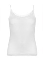 Женская футболка Delfina Eldar на тонких бретелях, белая L