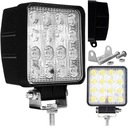 СВЕТОДИОДНАЯ РАБОЧАЯ ФОНАРЬ 16x LED, ПРЯМОУГОЛЬНАЯ, ТОЛСТАЯ КОНСТРУКЦИЯ, прожектор