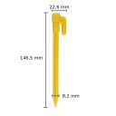 Булавки, Оселедці Abc 14,7 Cm 7Mm 10X