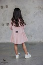 Šaty MashMnie ružový volánik logotyp oversize 128/134 cm Vek dieťaťa 8 rokov +