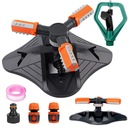 ПОВОРОТНЫЙ АВТОМАТИЧЕСКИЙ САДОВЫЙ ДОЖДЕВАТЕЛЬ 360°, ТРЕХРУЧНОЙ, 2 ФОРСУНКИ