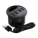 ORICO DESK-4U-BK Многофункциональный настольный концентратор с 4 портами USB3.0, черный