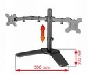 Подставка для двух мониторов 10–27 дюймов, универсальное настольное крепление
