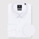 Белая базовая мужская рубашка Regular Fit Plus Size PAKO LORENTE 6XL