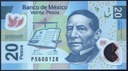 MEKSYK 20 Pesos 12.7. 2016 P-122ac POLIMER UNC
