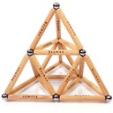 KLOCKI MAGNETYCZNE DREWNIANE KULKI 8 MM