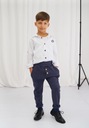 Granátové elegantné chlapčenské vizitkové nohavice slim beztlakové gumička veľ. 104 Vek dieťaťa 3 roky +