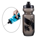 Squeeze plastová fľaša na vodu Športová fľaša na vodu bez BPA, športová priehľadná šedá Materiál hliník
