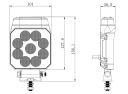 2X ФАРА СВЕТОДИОДНЫЕ ЗАДНЕГО ХОДА ЗАДНЕГО + СТРОБОСКОП ЦВЕТ ОРАНЖЕВЫЙ 2 В 1 12V 24V  фото 10